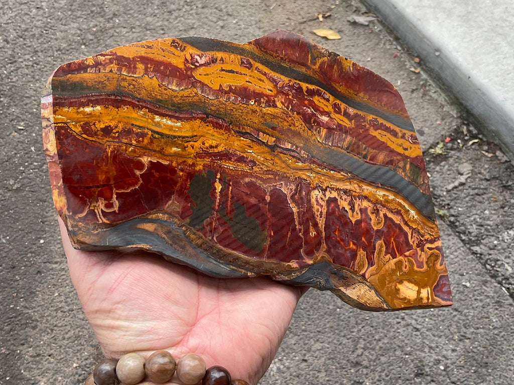 1.4kg Large Jeerinah Jasper Polished Slab