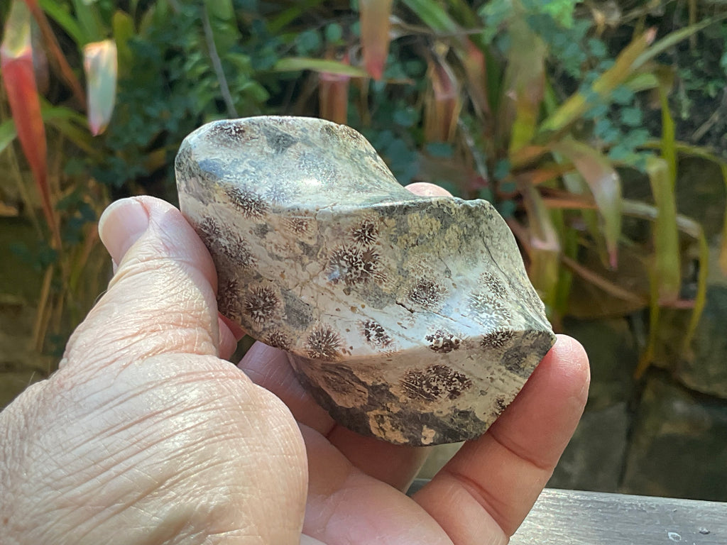 198g Green Cherry Blossom Jasper Flame 1B