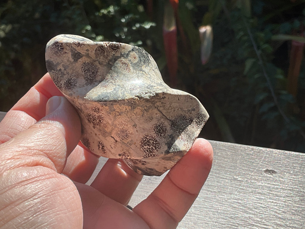 198g Green Cherry Blossom Jasper Flame 1B