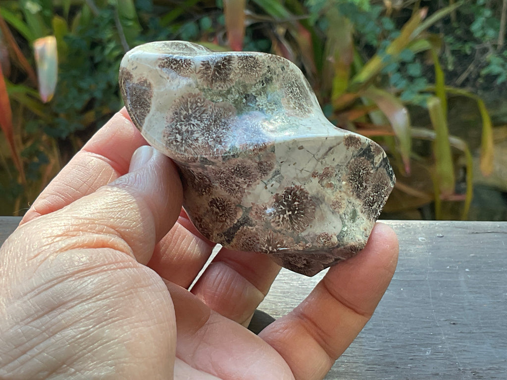 209g Green Cherry Blossom Jasper Flame 1C