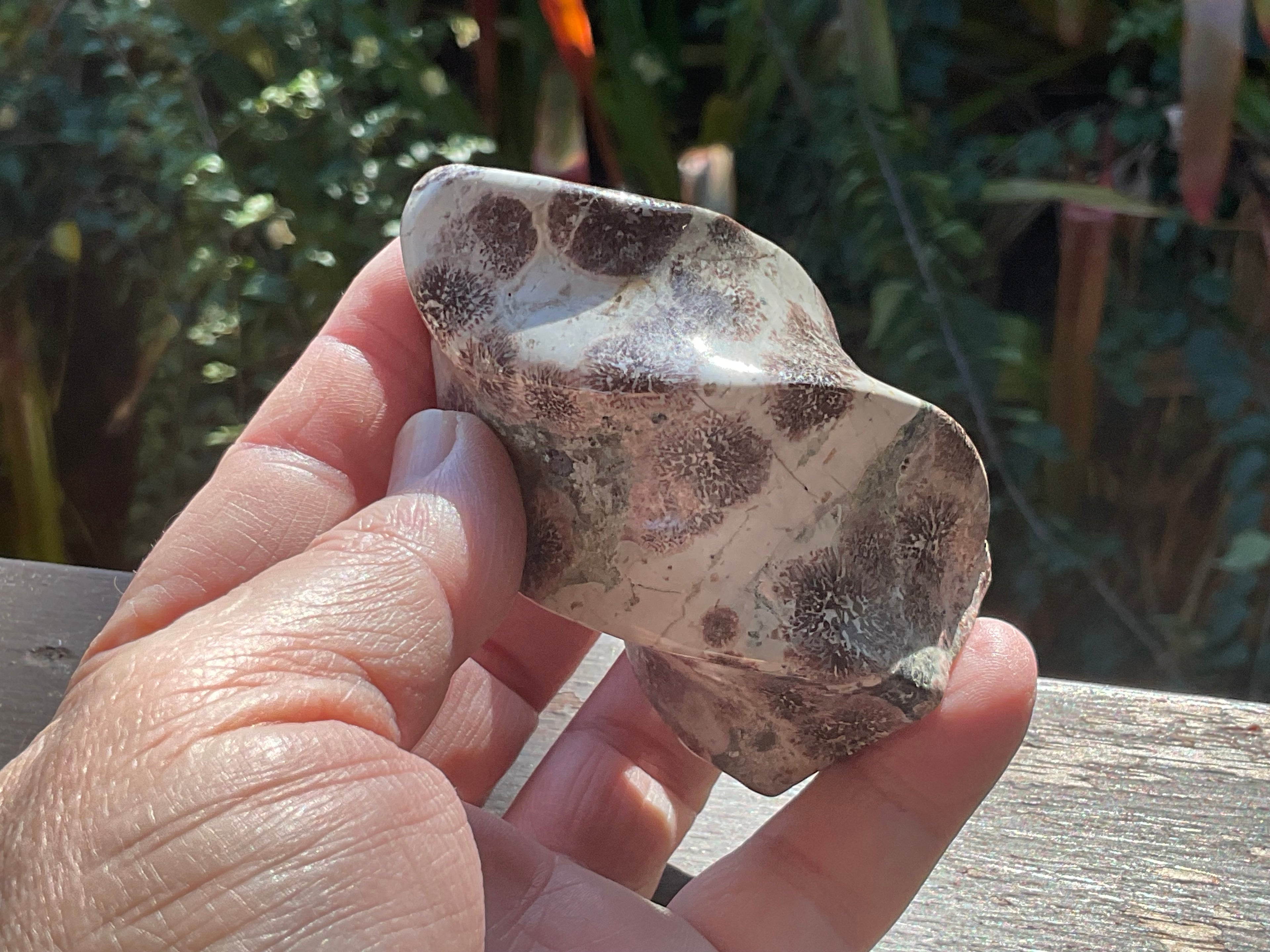 209g Green Cherry Blossom Jasper Flame 1C