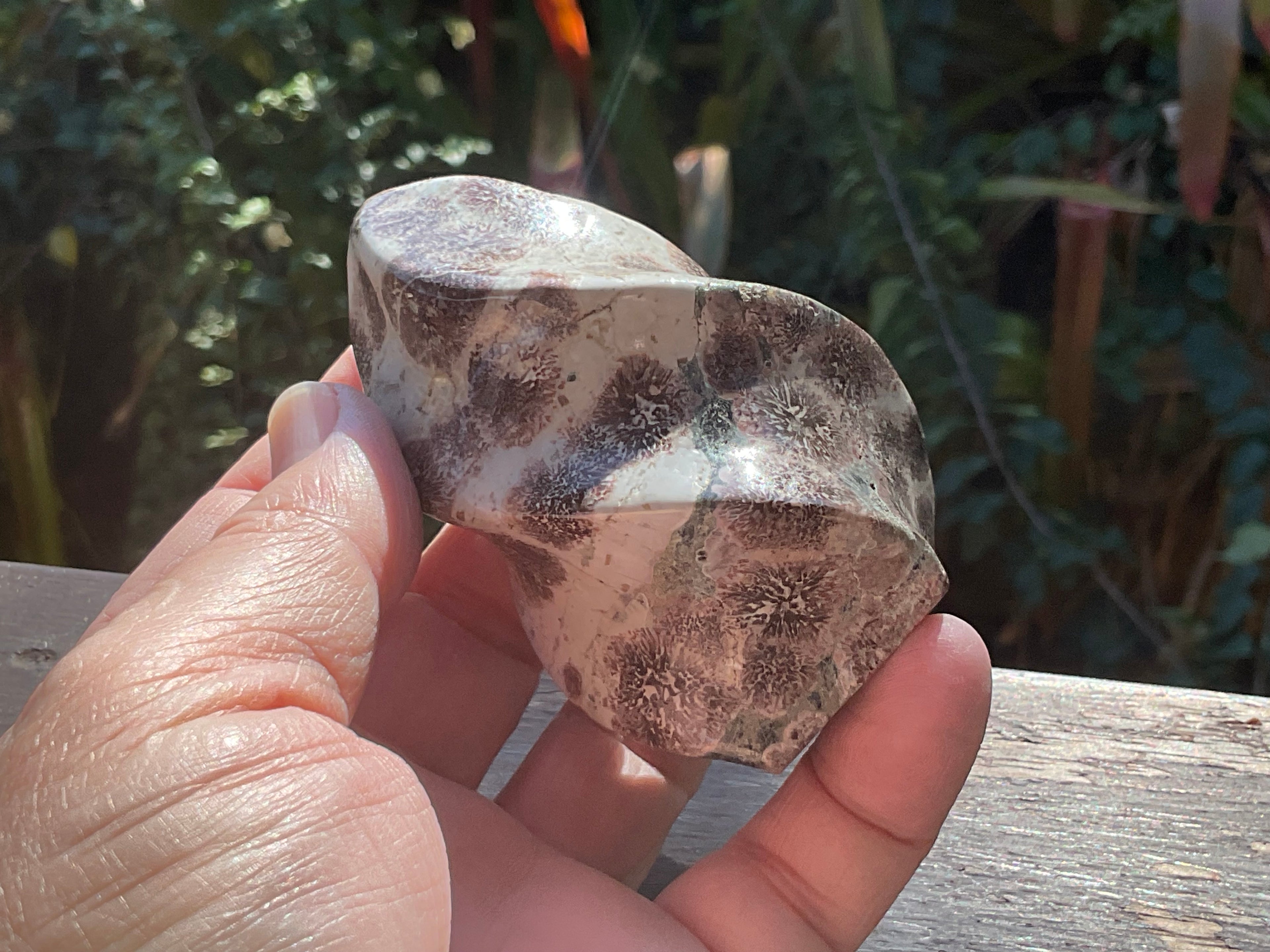 209g Green Cherry Blossom Jasper Flame 1C
