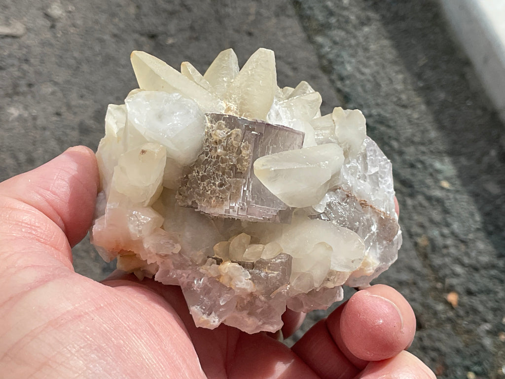 344g Pakistan Fluorite and Calcite Specimen C