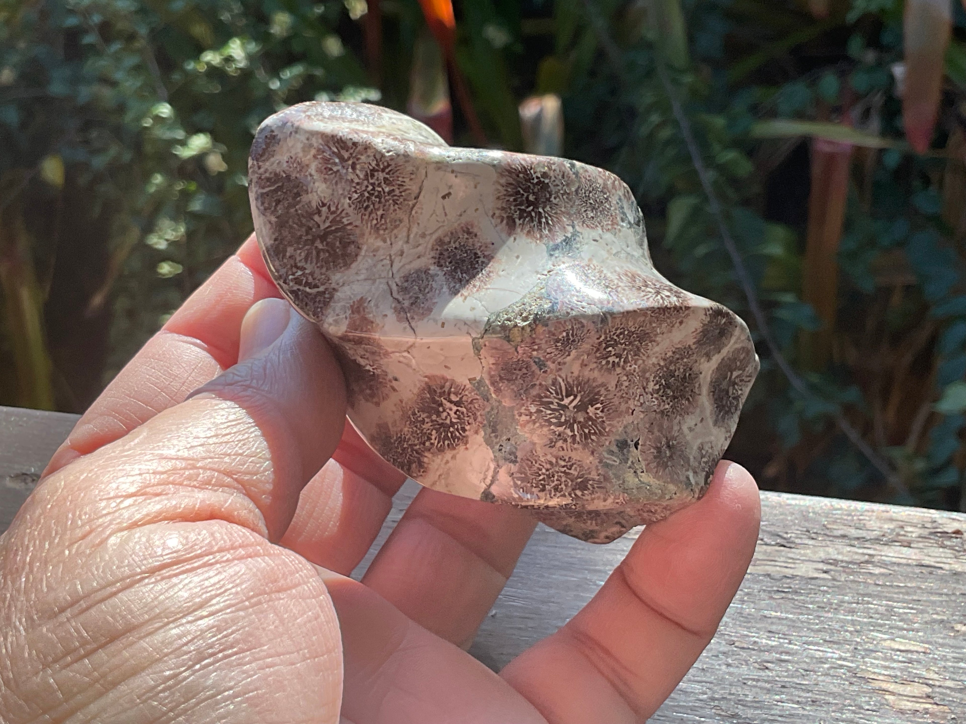 209g Green Cherry Blossom Jasper Flame 1C