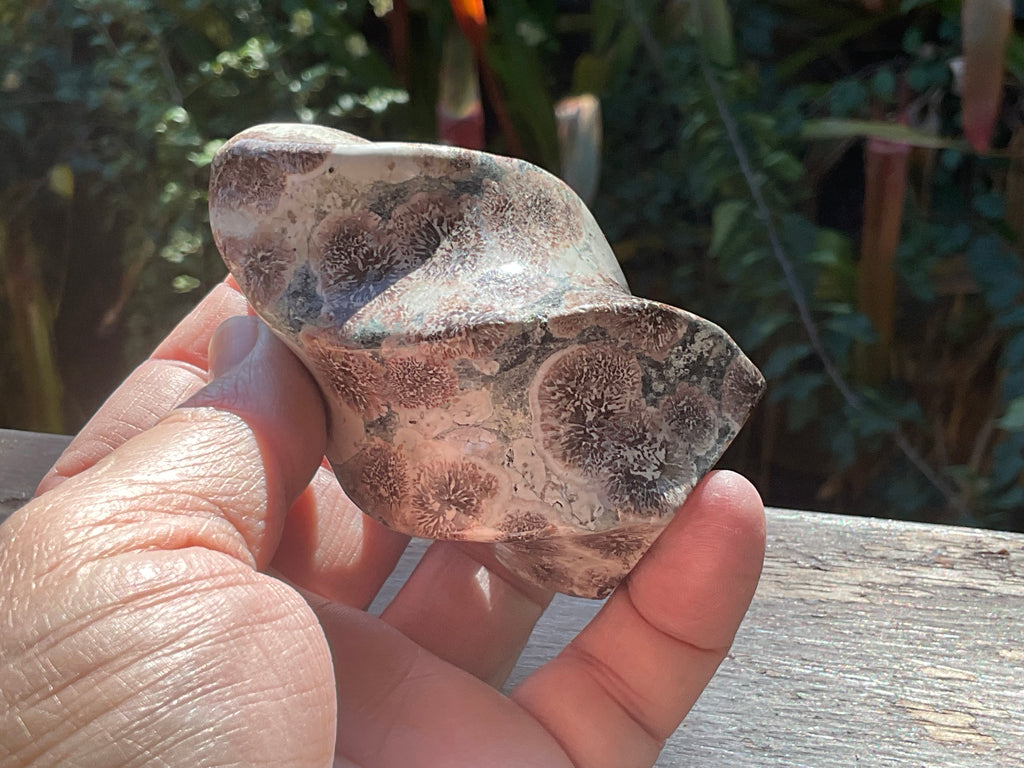 209g Green Cherry Blossom Jasper Flame 1C