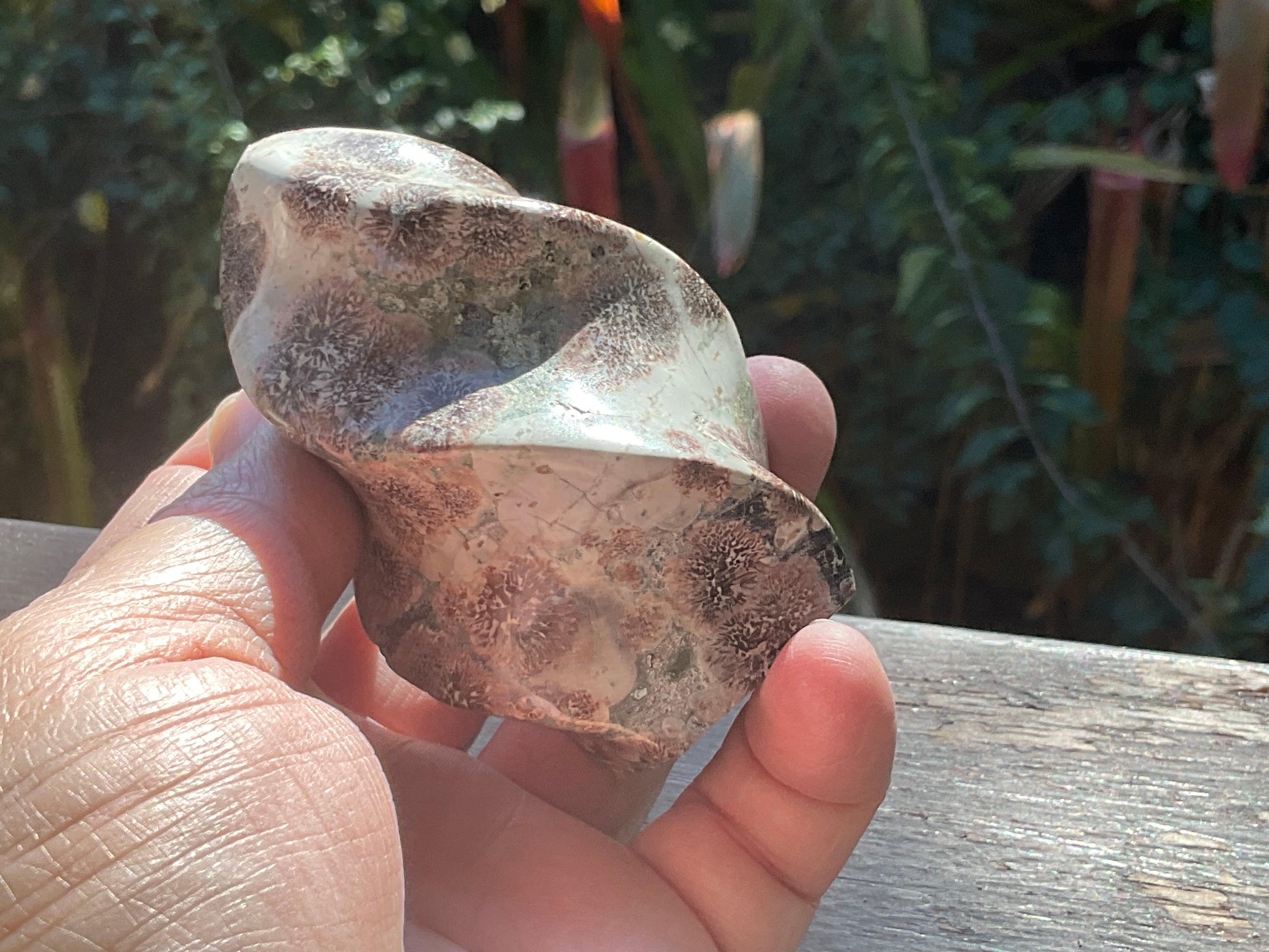 209g Green Cherry Blossom Jasper Flame 1C
