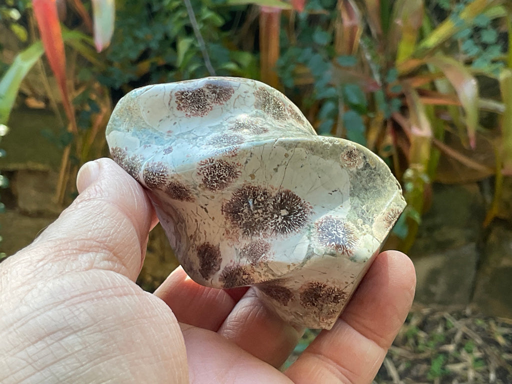 240g Green Cherry Blossom Jasper Flame 2B