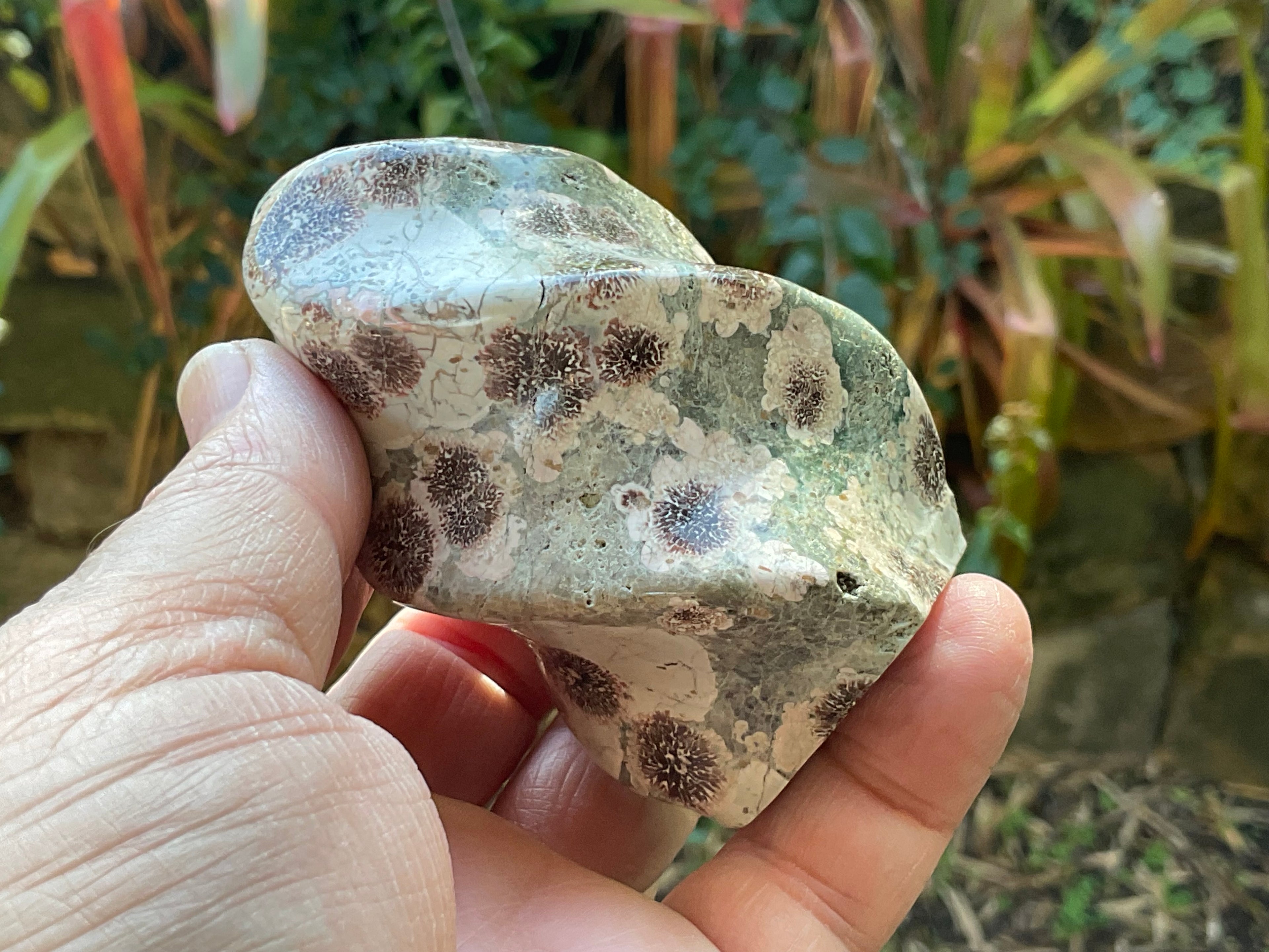 240g Green Cherry Blossom Jasper Flame 2B