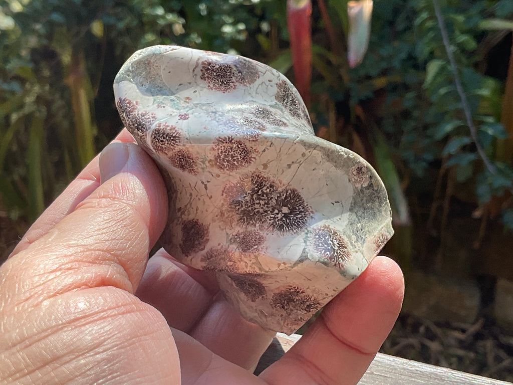 240g Green Cherry Blossom Jasper Flame 2B