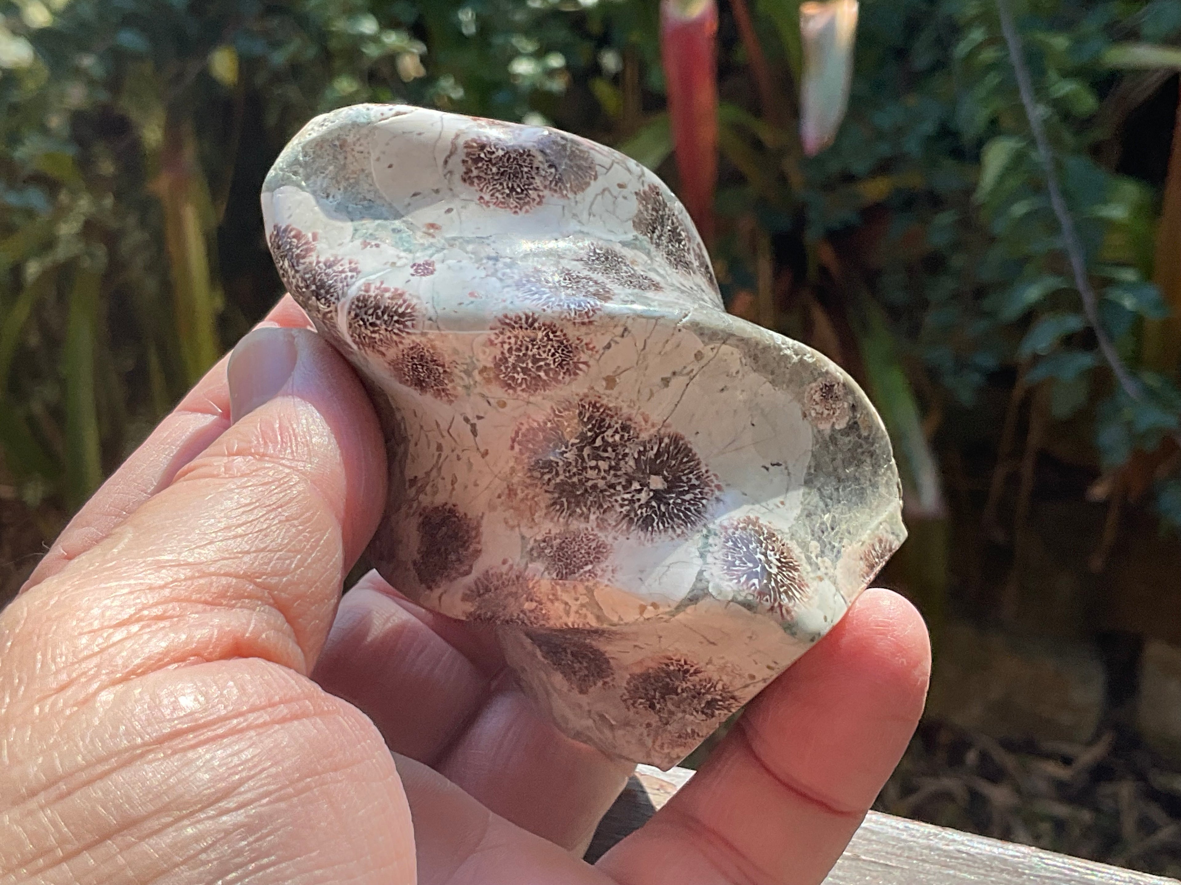 240g Green Cherry Blossom Jasper Flame 2B