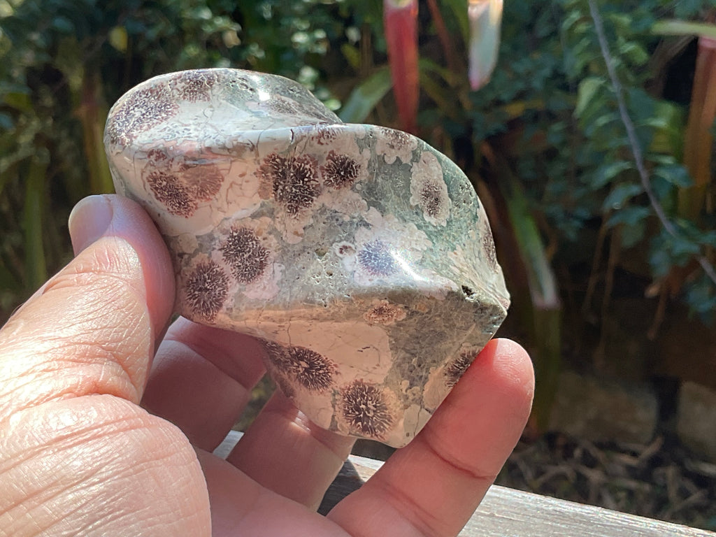 240g Green Cherry Blossom Jasper Flame 2B