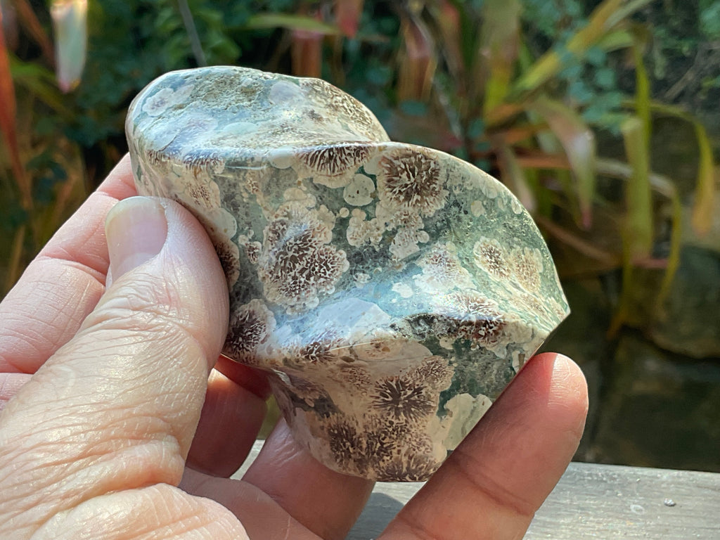 218g Green Cherry Blossom Jasper Flame 2C