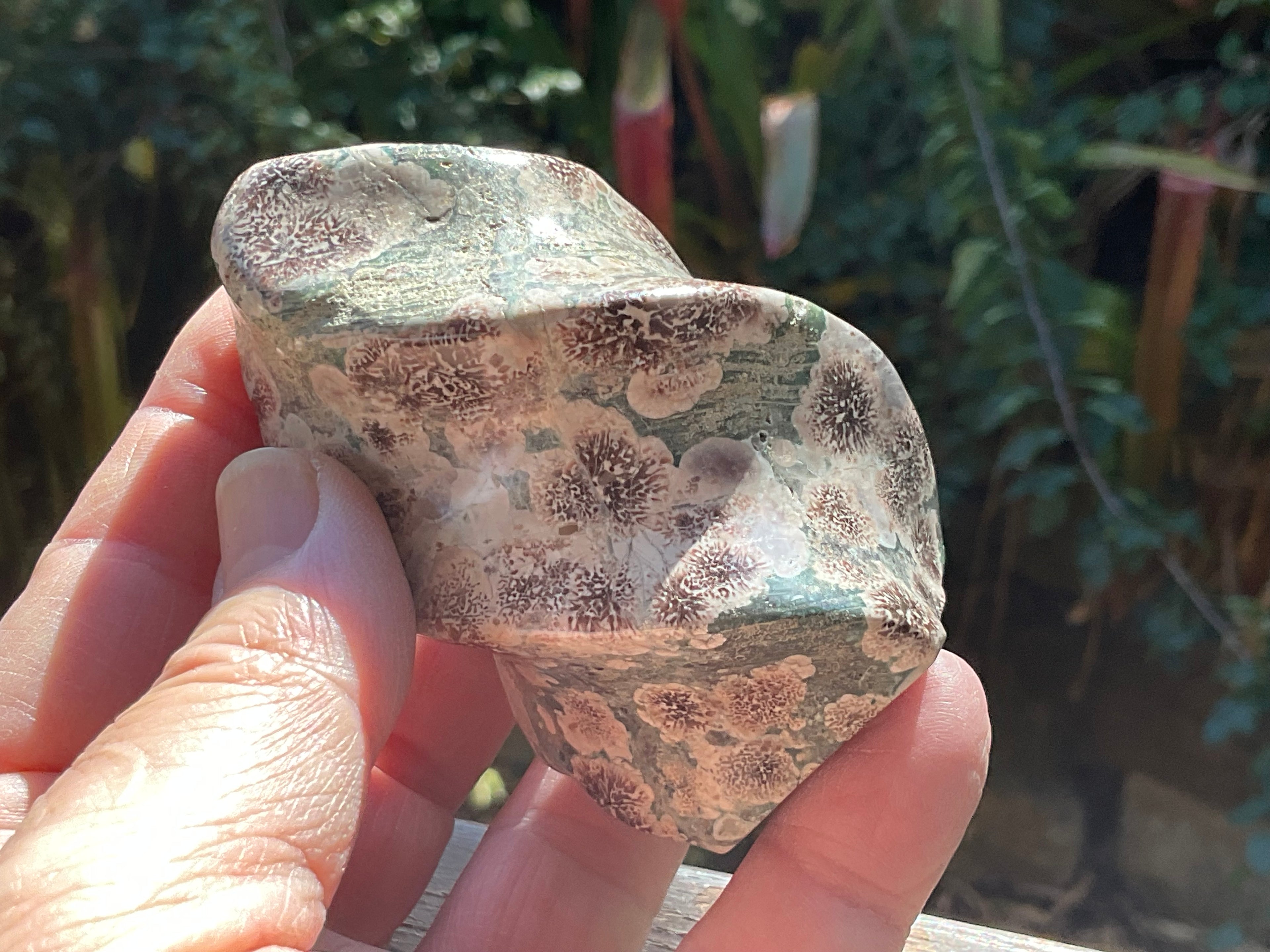 218g Green Cherry Blossom Jasper Flame 2C