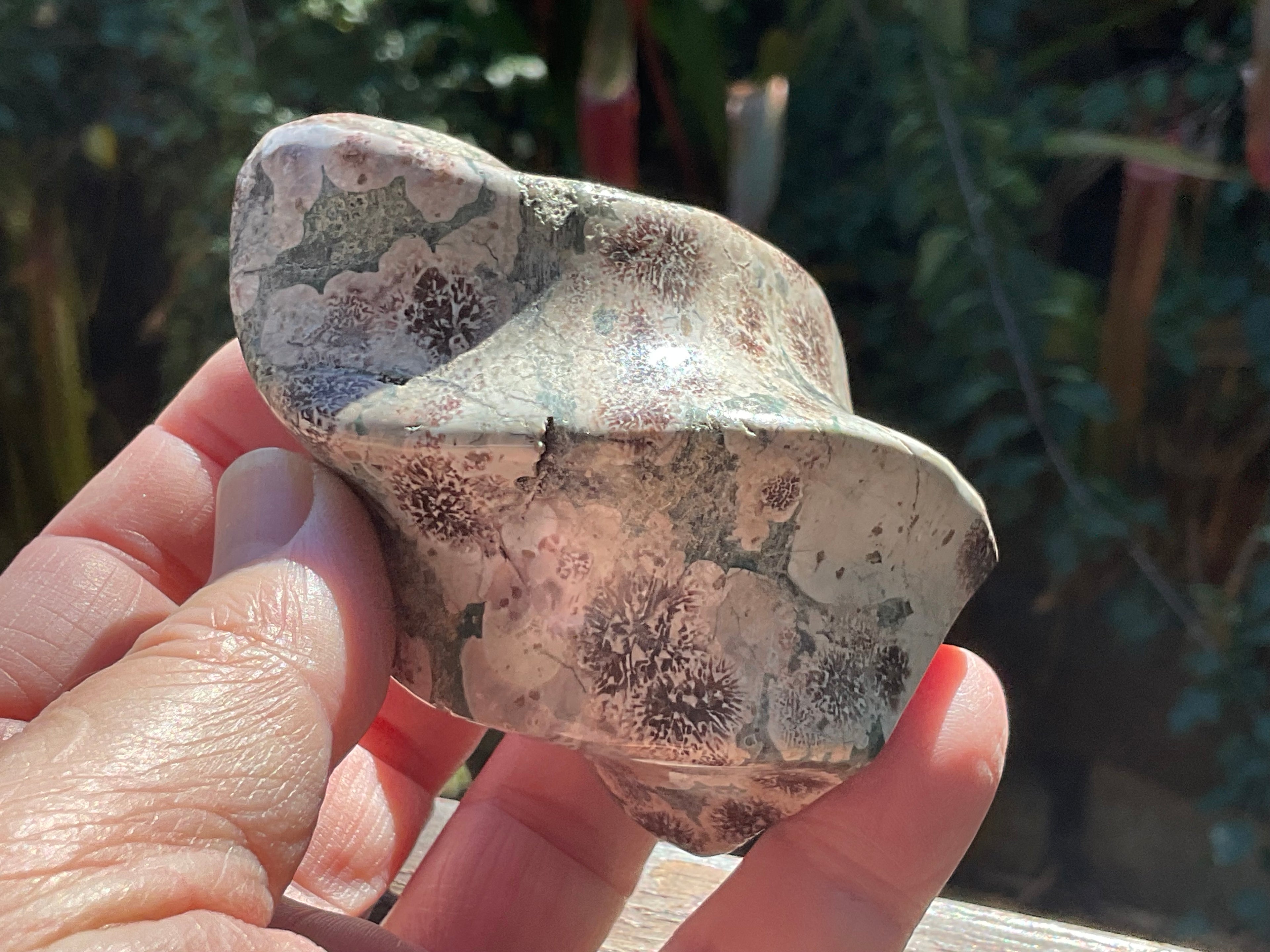 218g Green Cherry Blossom Jasper Flame 2C