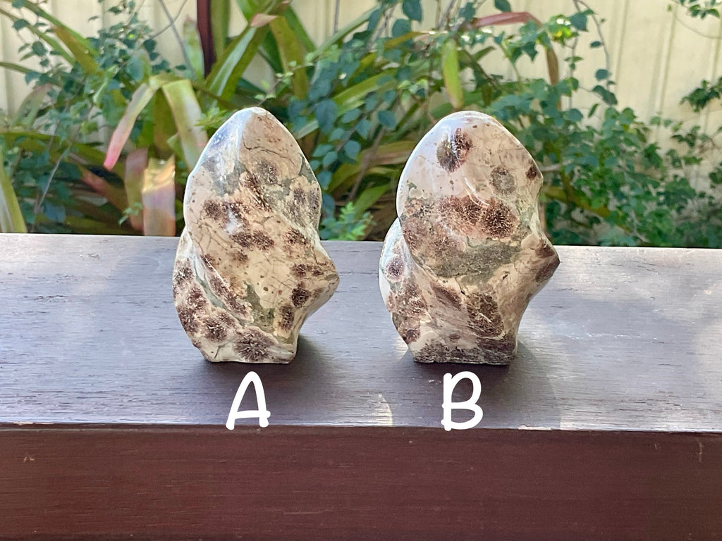 205g Green Cherry Blossom Jasper Flame 3A