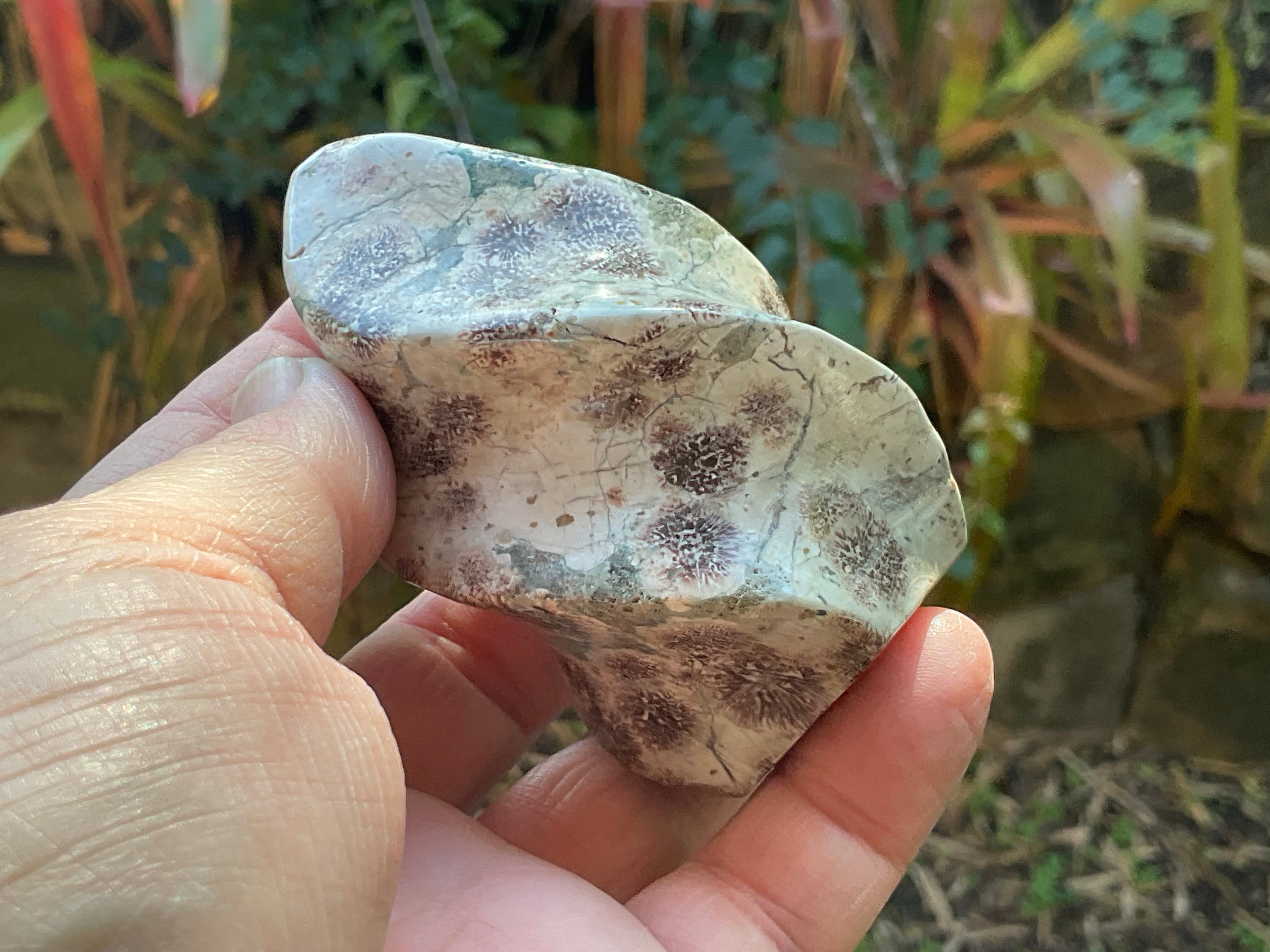 205g Green Cherry Blossom Jasper Flame 3A