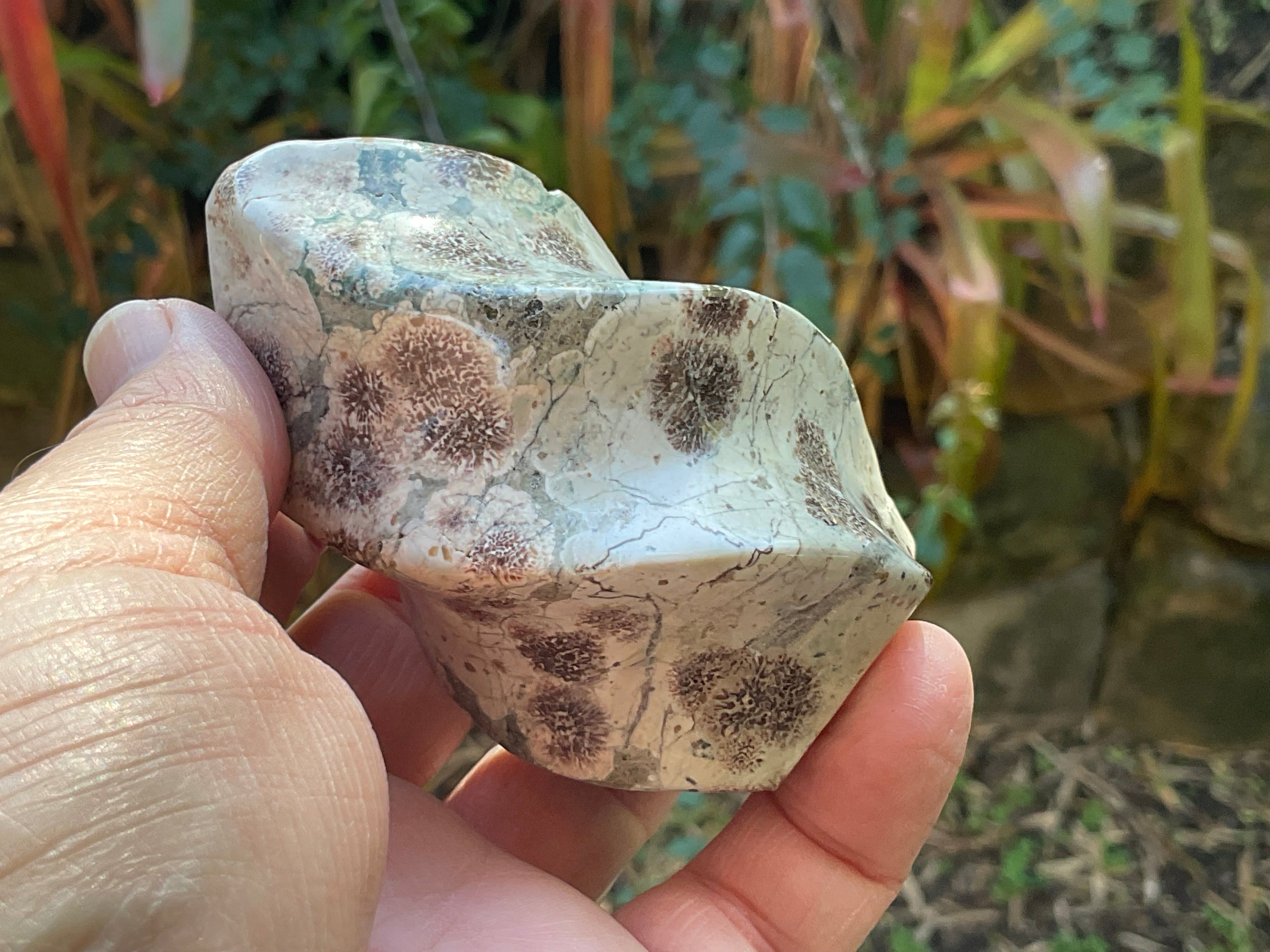 205g Green Cherry Blossom Jasper Flame 3A