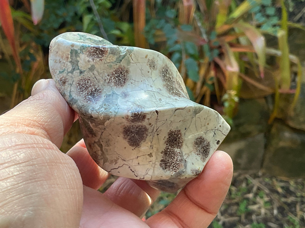 205g Green Cherry Blossom Jasper Flame 3A