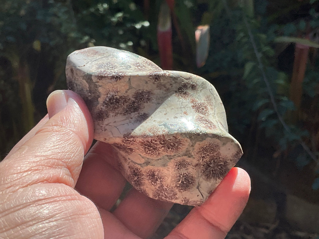 205g Green Cherry Blossom Jasper Flame 3A