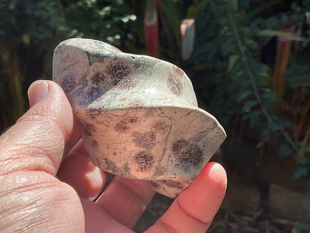 205g Green Cherry Blossom Jasper Flame 3A