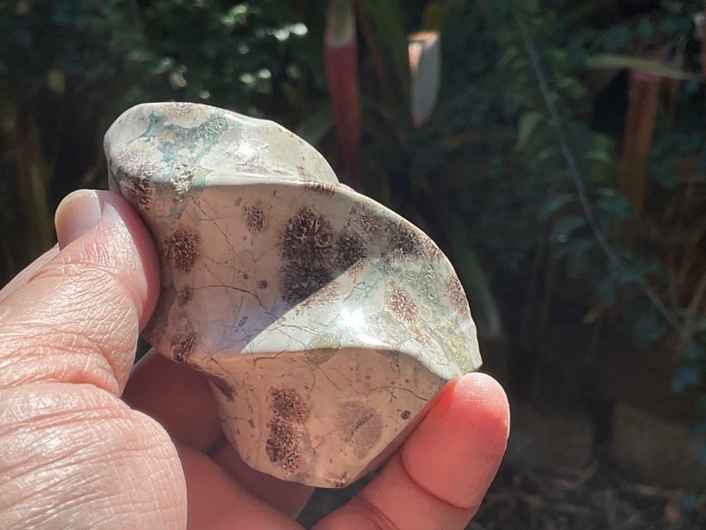 205g Green Cherry Blossom Jasper Flame 3A