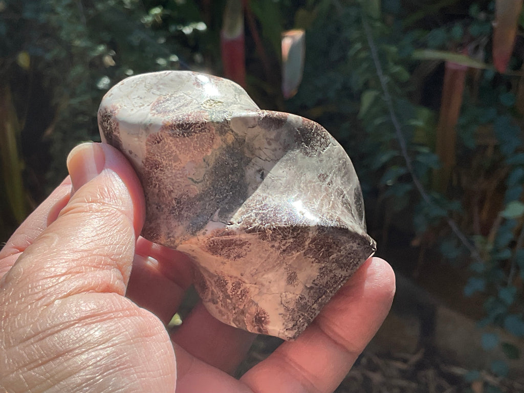 260g Green Cherry Blossom Jasper Flame 3B