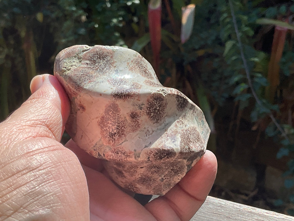272g Green Cherry Blossom Jasper Flame 4A