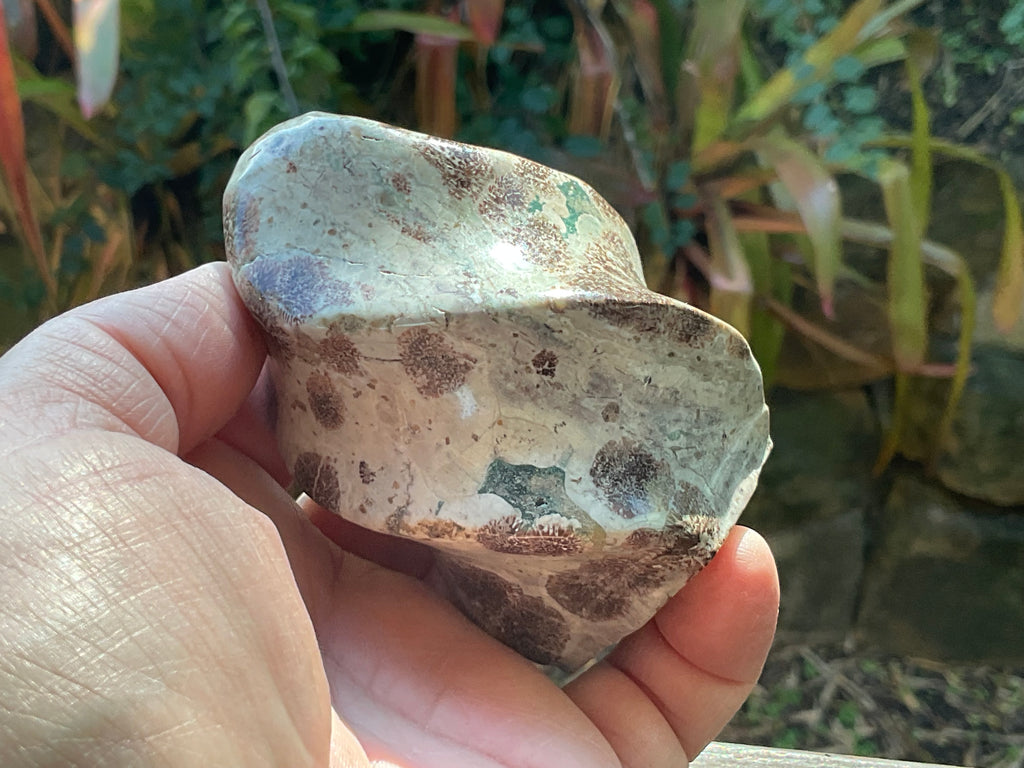 280g Green Cherry Blossom Jasper Flame 4B