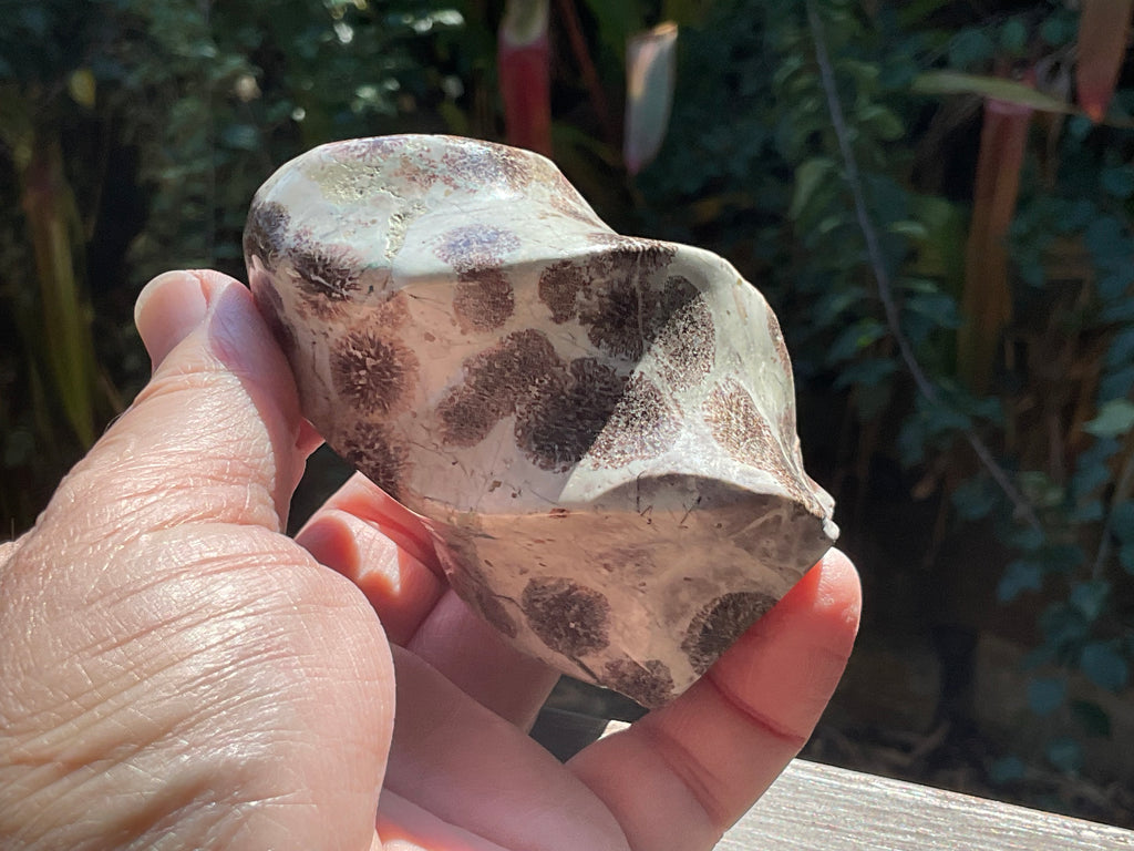 280g Green Cherry Blossom Jasper Flame 4B