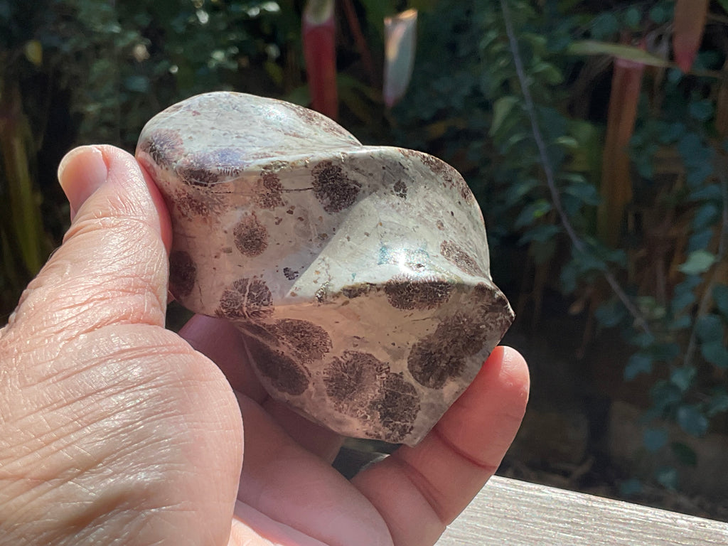 280g Green Cherry Blossom Jasper Flame 4B