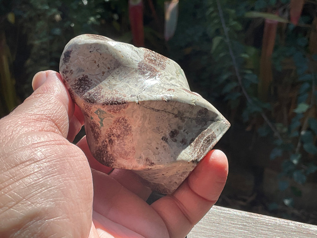280g Green Cherry Blossom Jasper Flame 4B