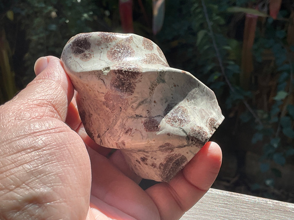 280g Green Cherry Blossom Jasper Flame 4B