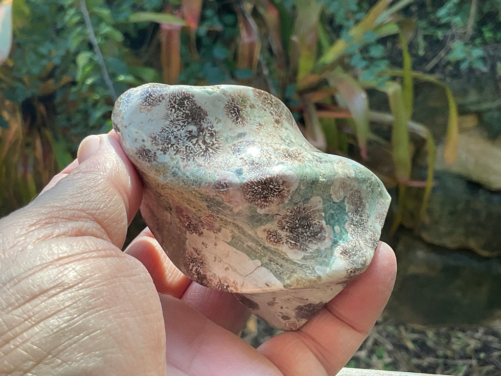 258g Green Cherry Blossom Jasper Flame 4C