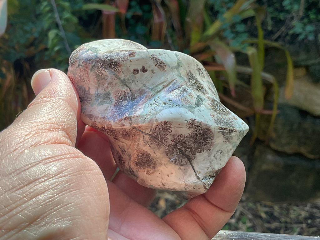 258g Green Cherry Blossom Jasper Flame 4C