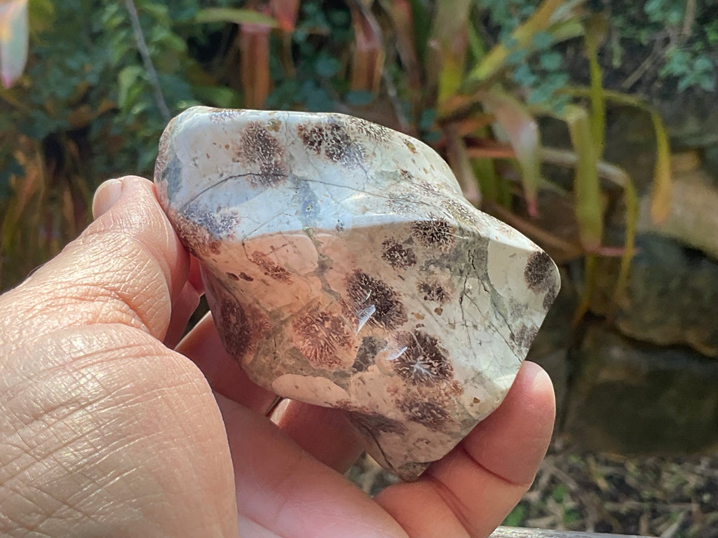 258g Green Cherry Blossom Jasper Flame 4C