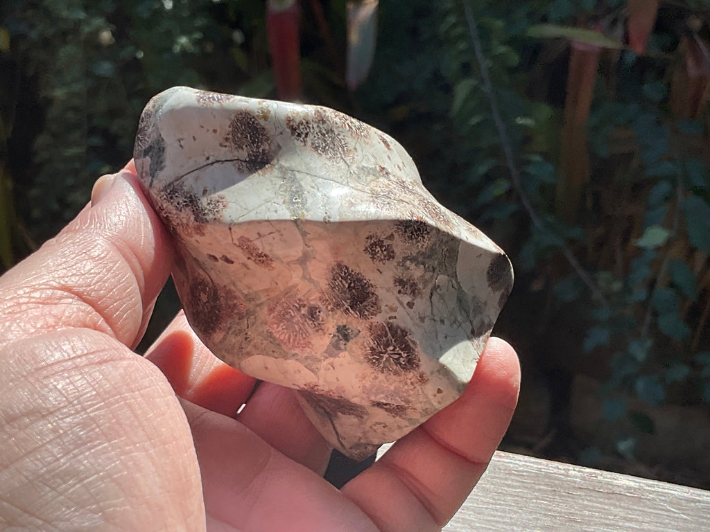258g Green Cherry Blossom Jasper Flame 4C