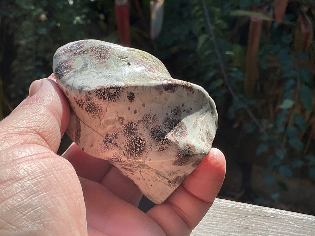 258g Green Cherry Blossom Jasper Flame 4C
