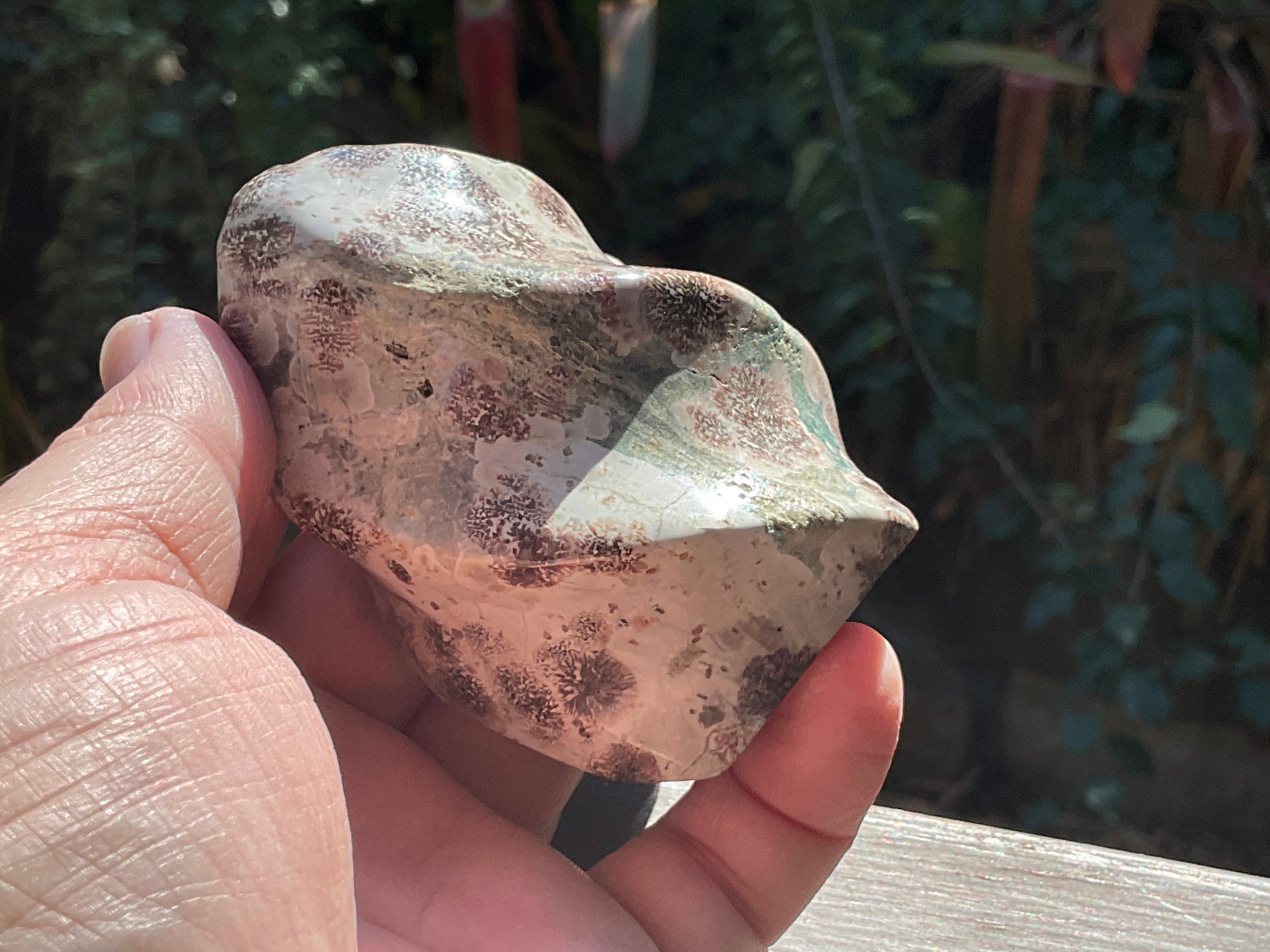 258g Green Cherry Blossom Jasper Flame 4C