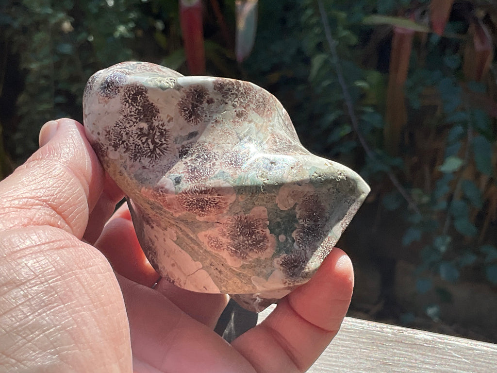 258g Green Cherry Blossom Jasper Flame 4C