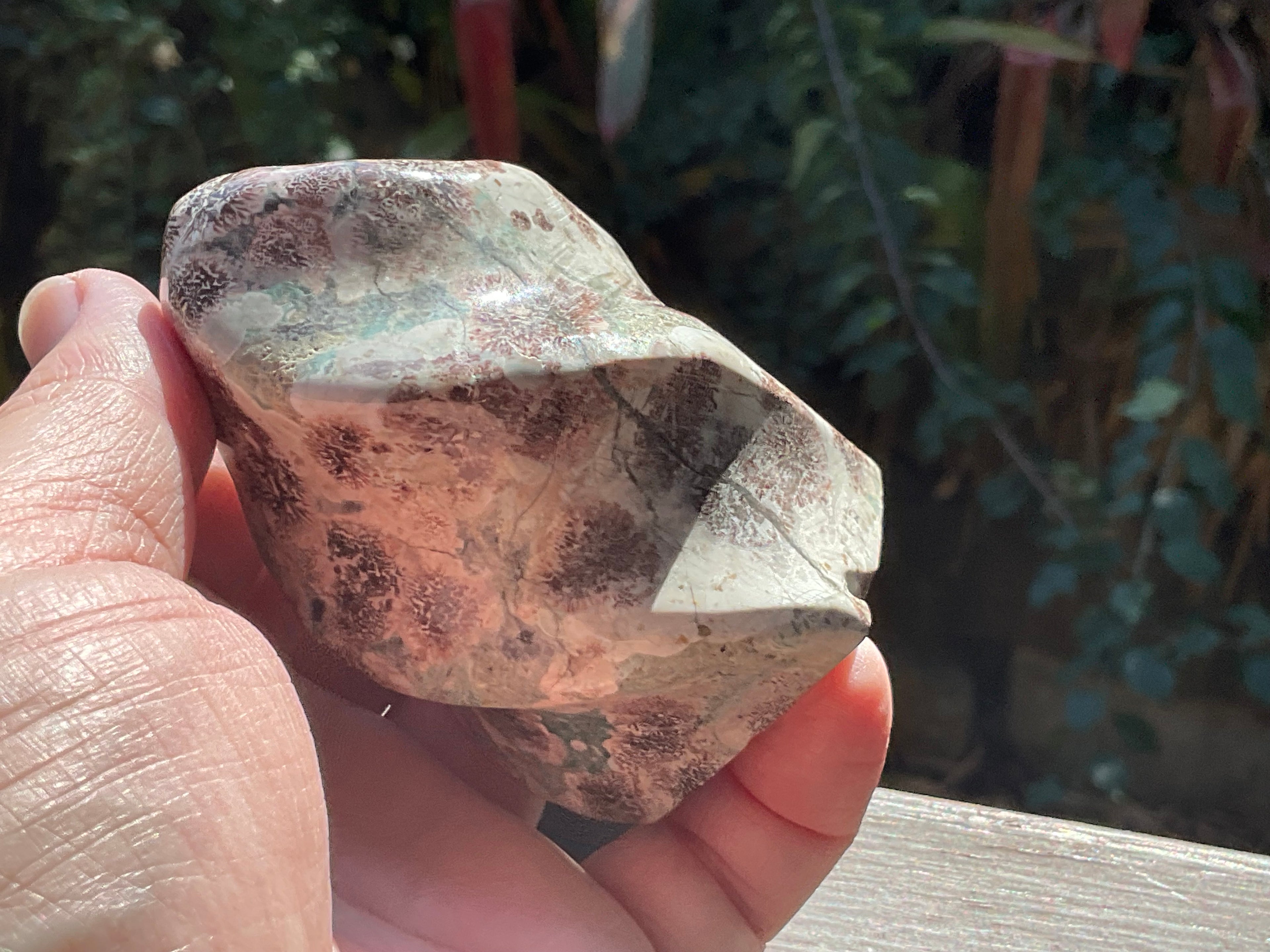 258g Green Cherry Blossom Jasper Flame 4C