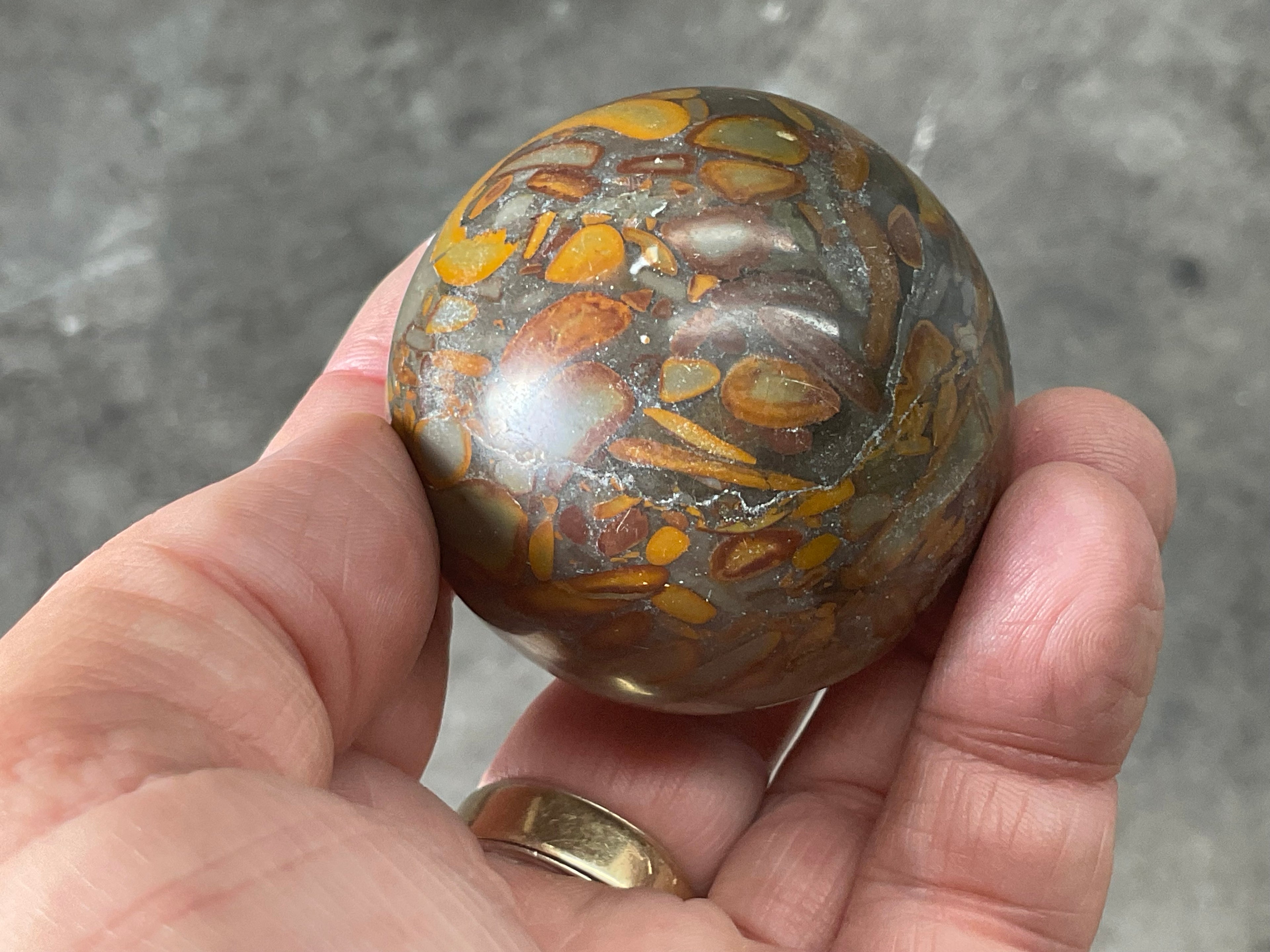 186g Bamboo Jasper Sphere 2B (Perfectly Imperfect)