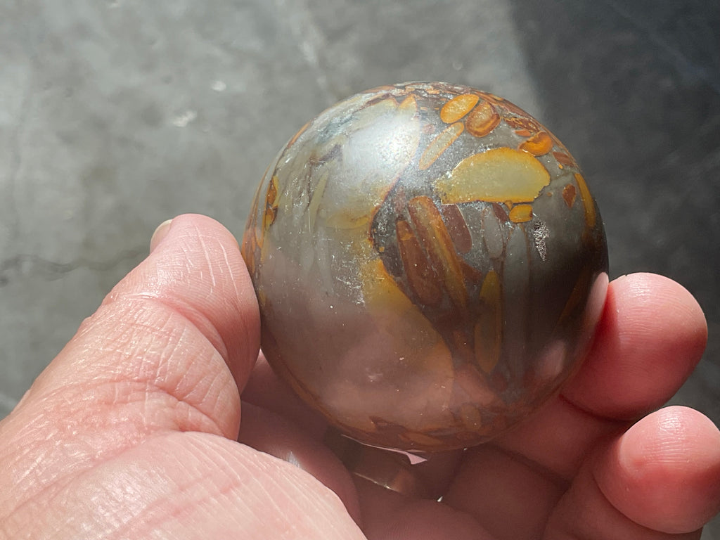 186g Bamboo Jasper Sphere 2B (Perfectly Imperfect)