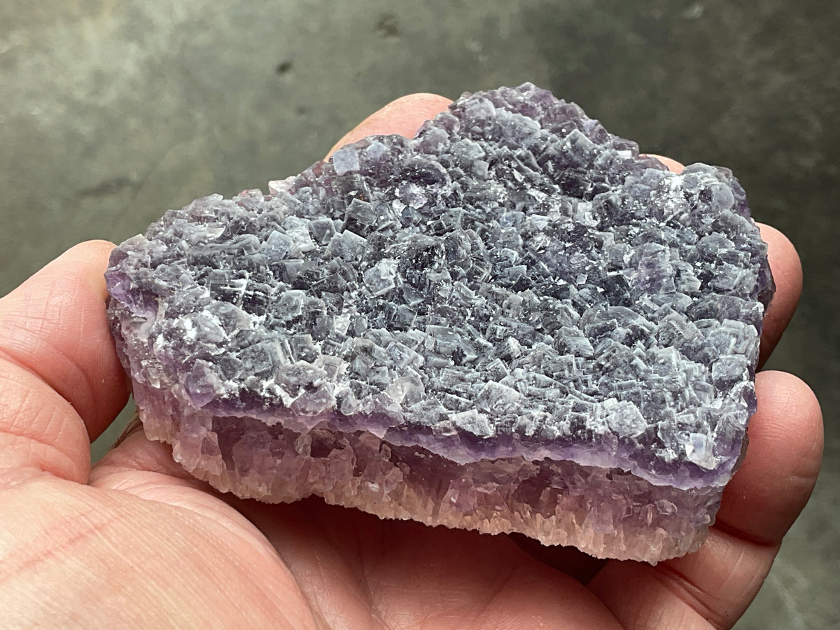 281g Purple Fluorite with Quartz Specimen 2B from Fujian, China