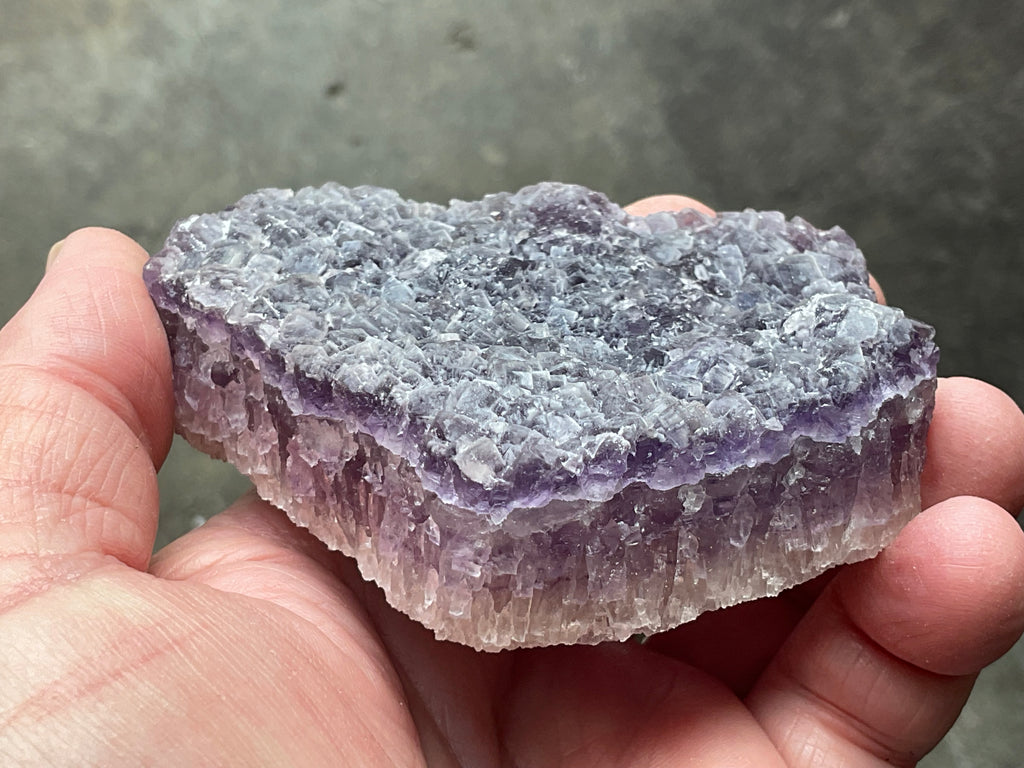 281g Purple Fluorite with Quartz Specimen 2B from Fujian, China