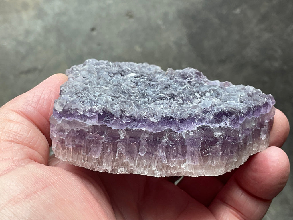 281g Purple Fluorite with Quartz Specimen 2B from Fujian, China