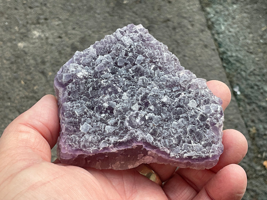 281g Purple Fluorite with Quartz Specimen 2B from Fujian, China
