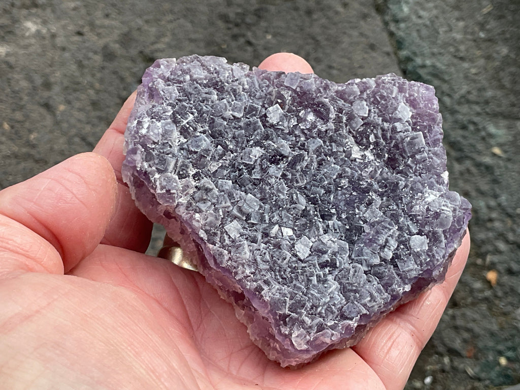 281g Purple Fluorite with Quartz Specimen 2B from Fujian, China