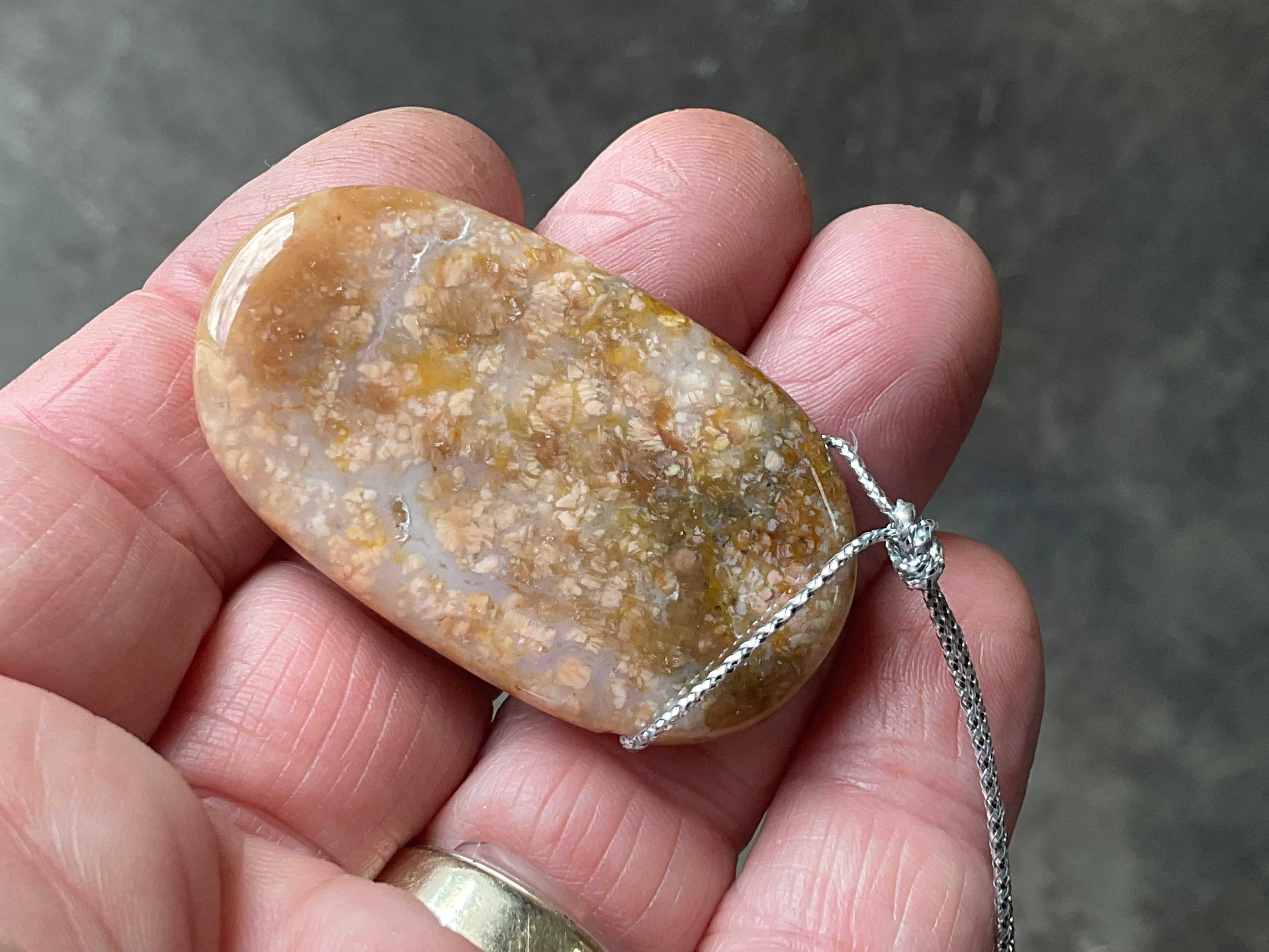 20g Heavily Included Quartz Pendant 2A