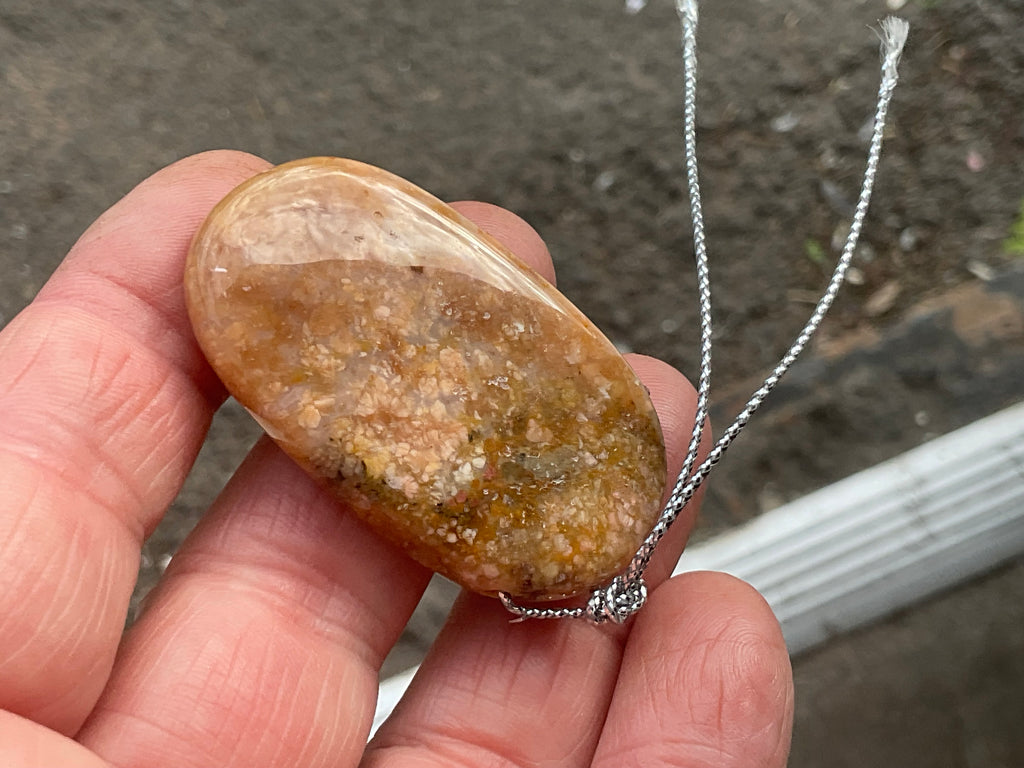 20g Heavily Included Quartz Pendant 2A