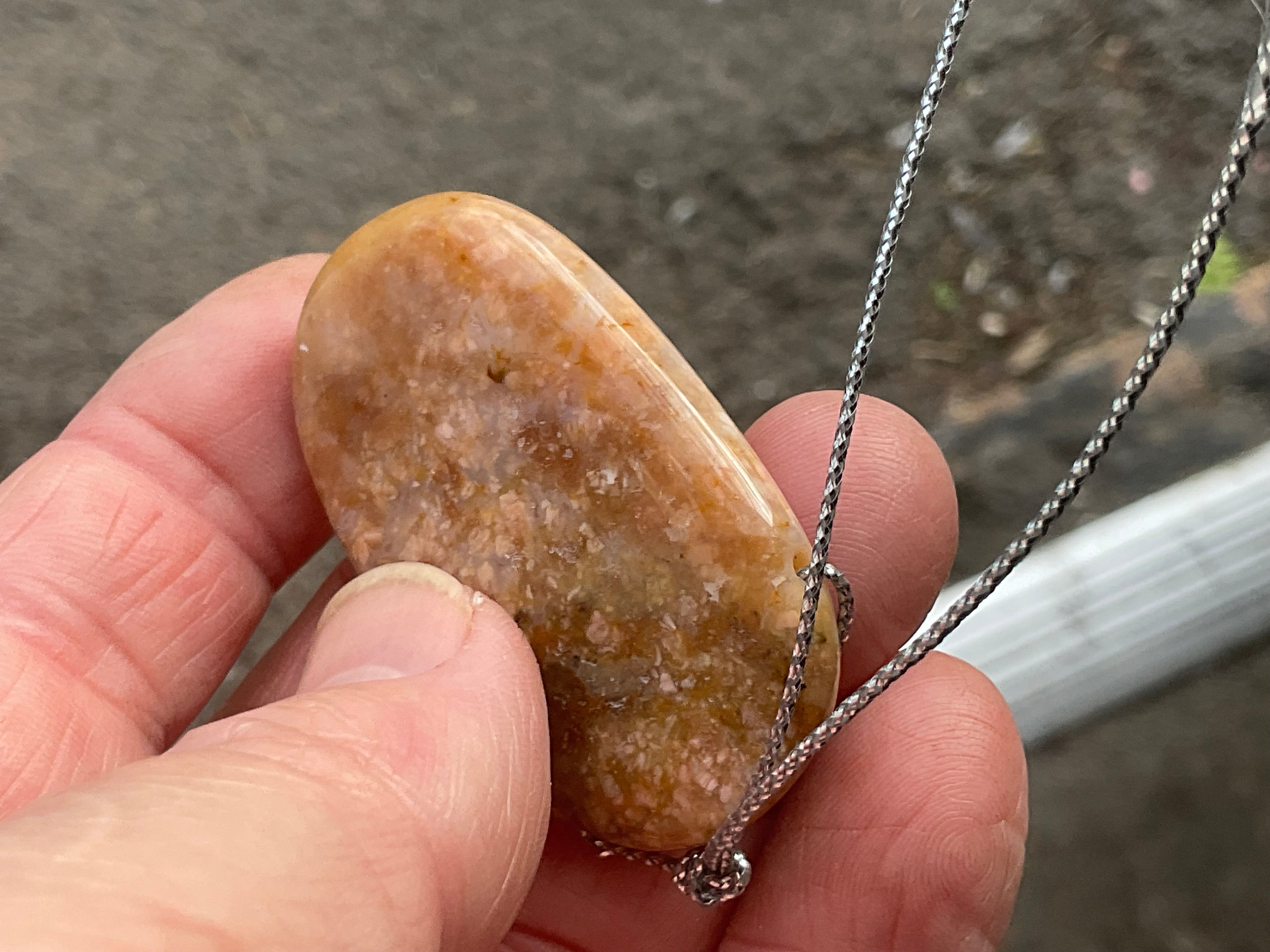 20g Heavily Included Quartz Pendant 2A